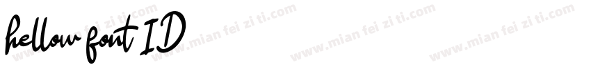 hellow font ID字体转换